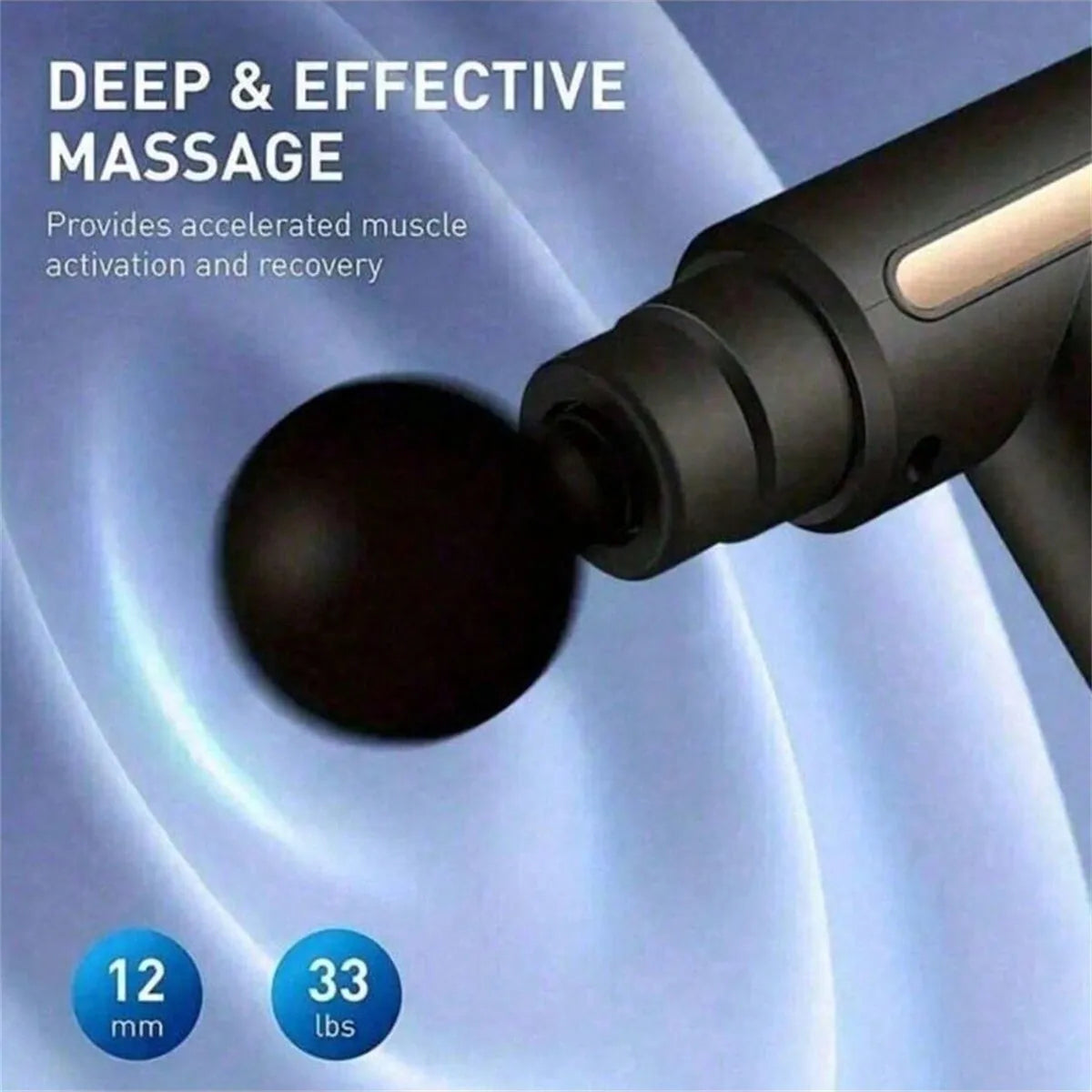 Deep Tissue Massage Gun – Portable Muscle Relaxation Device with Multiple Heads