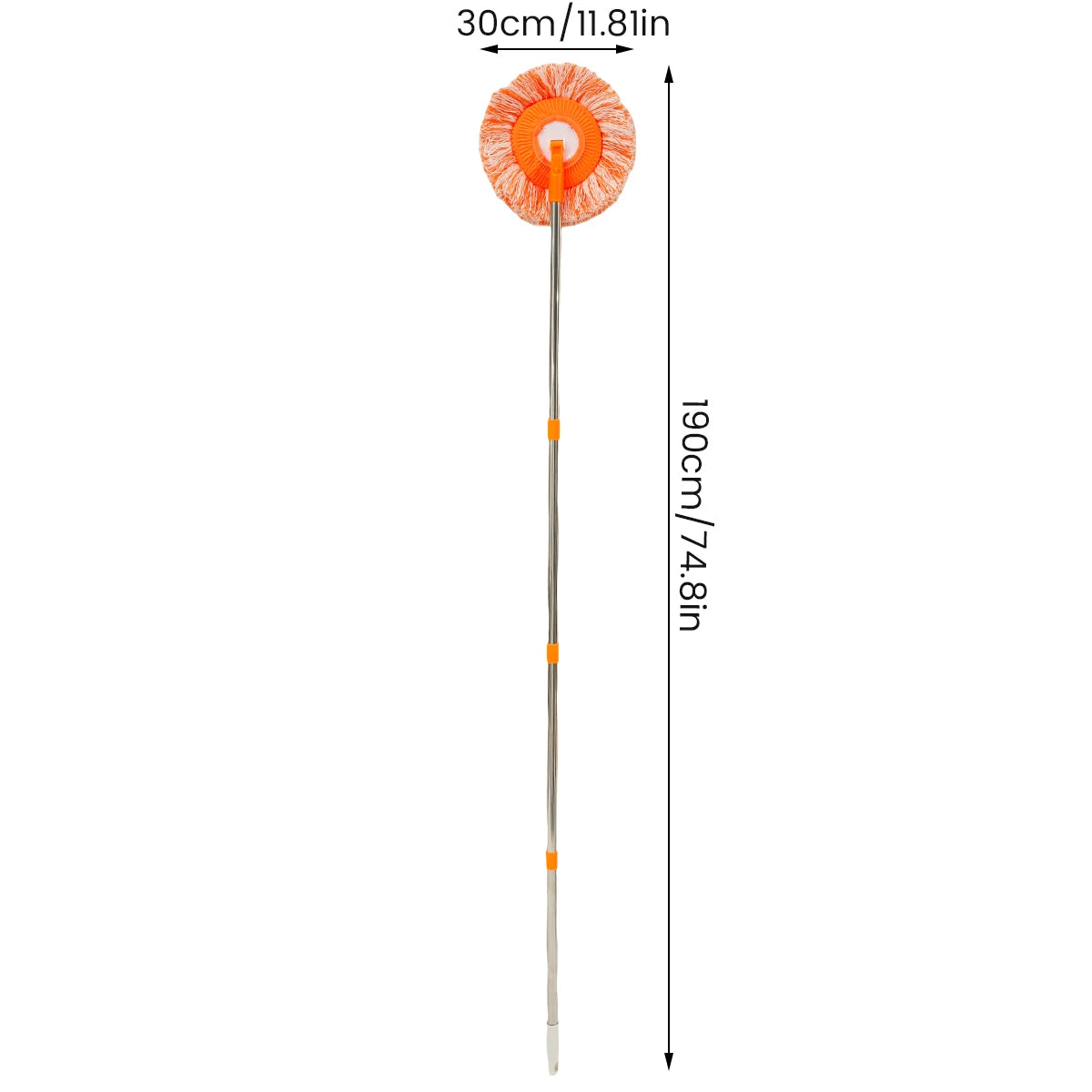 360° Rotating Microfiber Mop – Easy Spin Floor Cleaning Mop for Home & Office