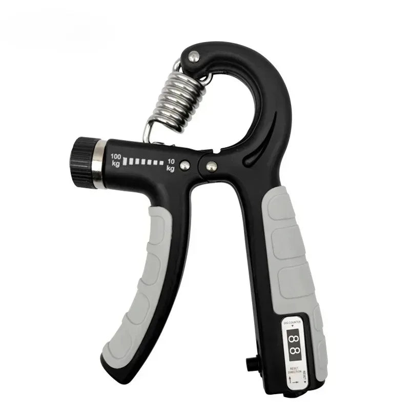 Automatic Counting Hand Gripper 5–60KG | Adjustable Resistance Non-Slip Hand Grip Strength Trainer for Fingers, Wrist & Forearm
