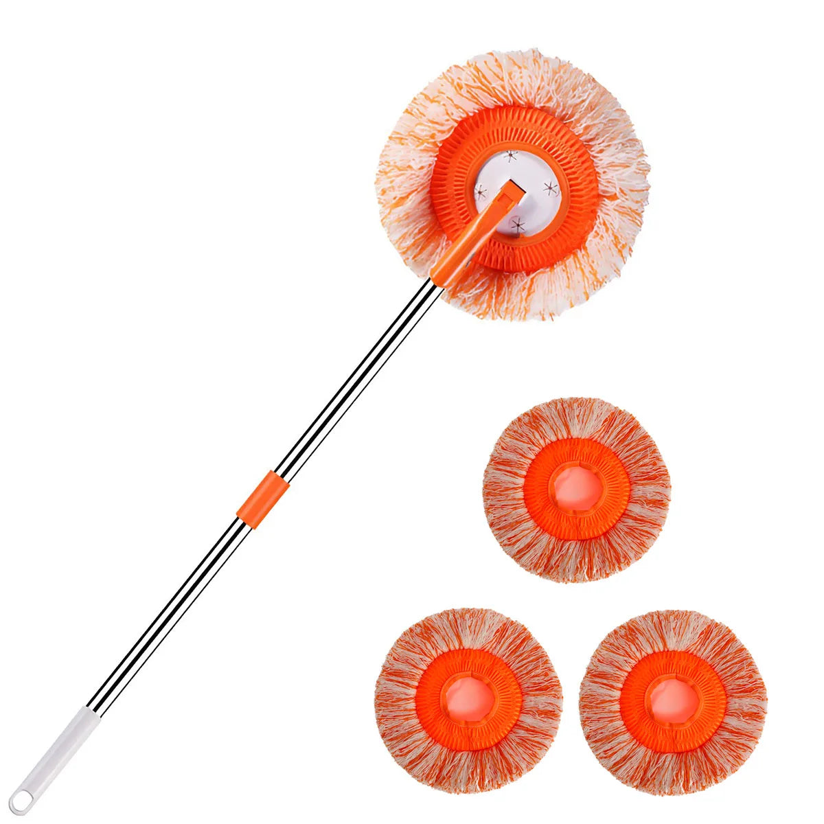 360° Rotating Microfiber Mop – Easy Spin Floor Cleaning Mop for Home & Office