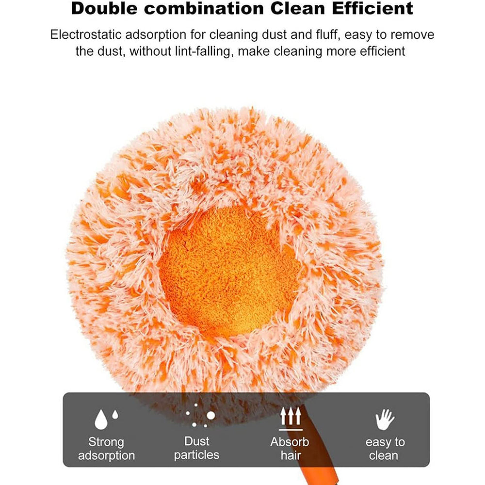 360° Rotating Microfiber Mop – Easy Spin Floor Cleaning Mop for Home & Office