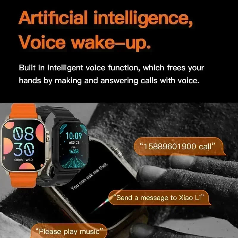 Ultra 3 Pro 2.09″ Bluetooth Calling Smartwatch with 7+1 Strap Combo | Heart Rate, Sleep & Fitness Tracking | Compatible with Android & iPhone
