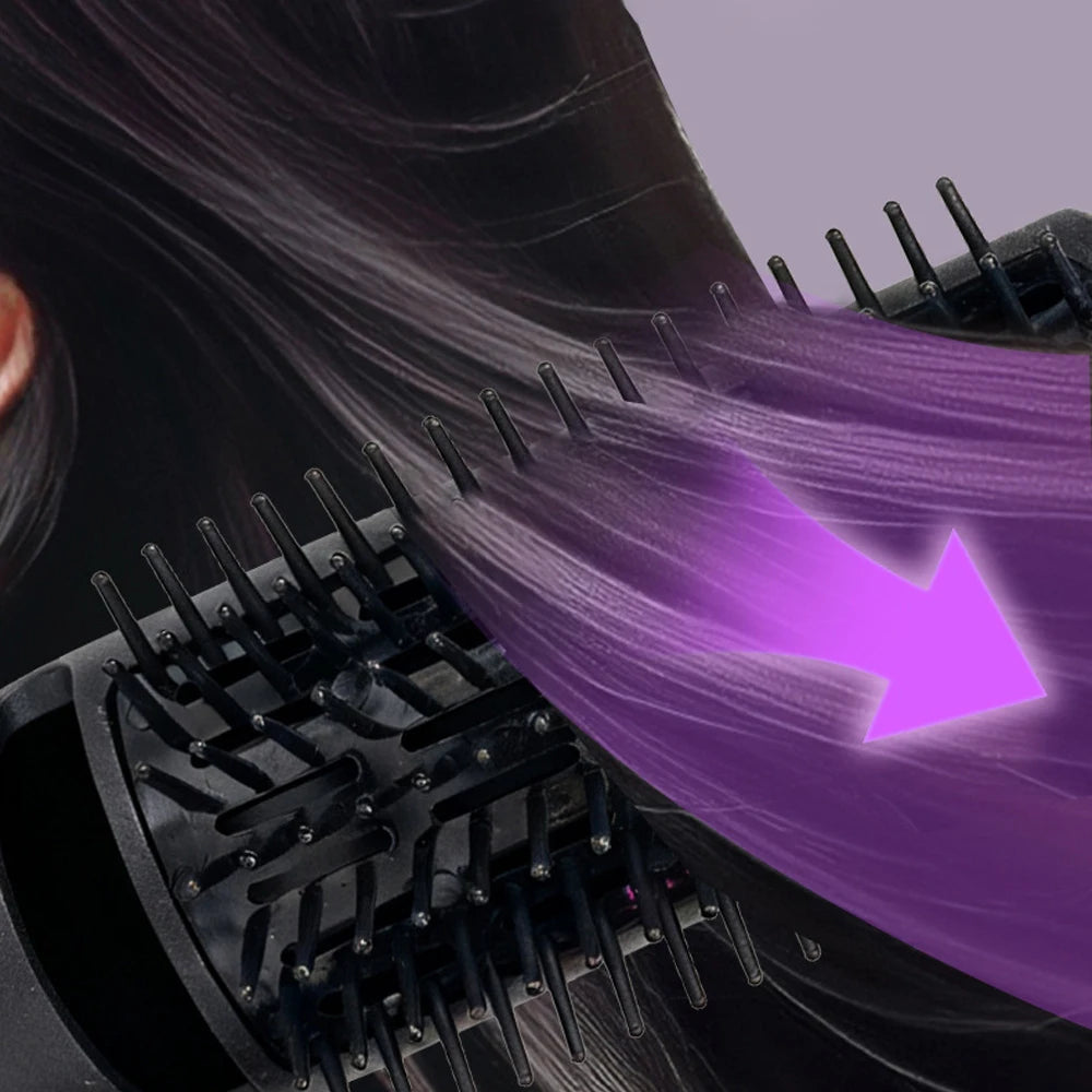 5-in-1 Professional Hair Dryer & Hot Comb Styling Set – Curling Iron, Hair Straightener & Multi-Styling Tool for Home Use