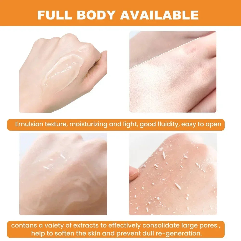 Orange Exfoliating Gel – Dead Skin Remover, Brightening Peeling Gel | Gentle Hydrating Korean Skincare