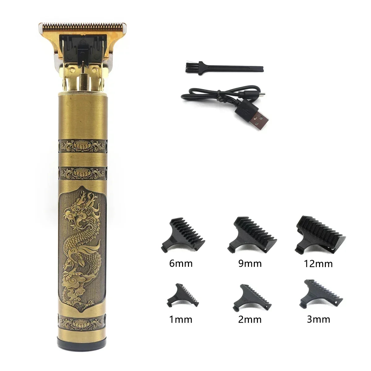 T9 Vintage Hair Trimmer for Men – Professional Rechargeable Shaving & Grooming Machine for Boys & Men