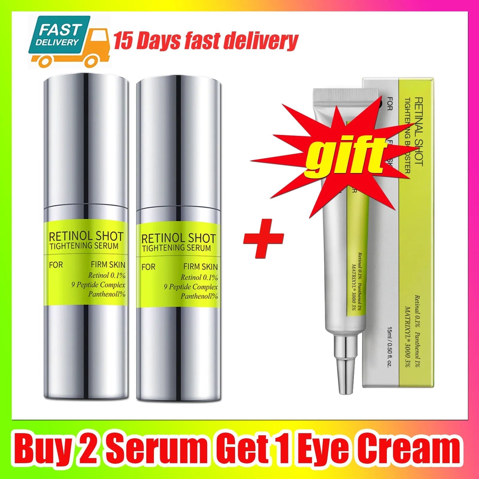 Retinal Shot Tightening Serum – Professional Anti-Aging & Skin Firming Formula for Youthful Glow