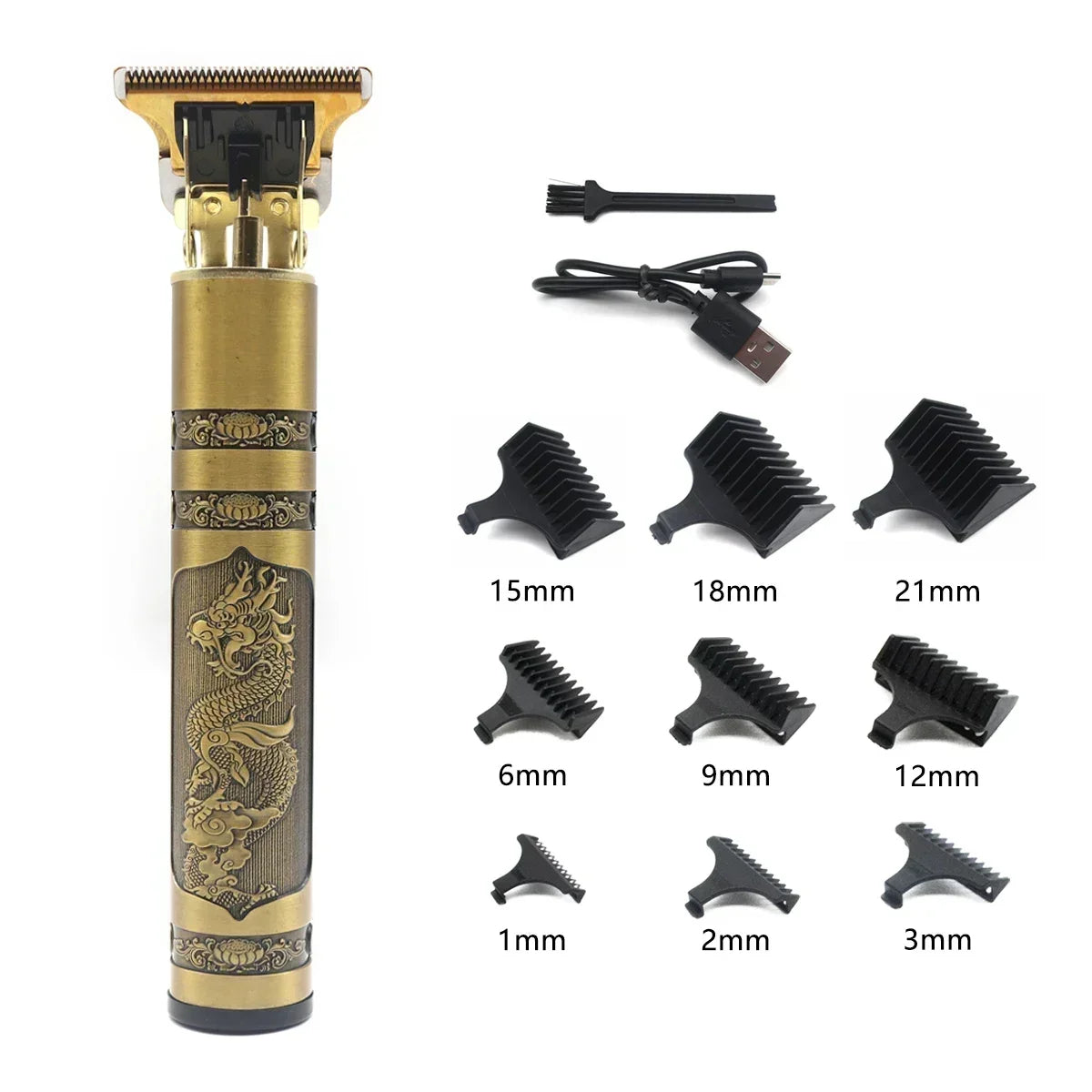 T9 Vintage Hair Trimmer for Men – Professional Rechargeable Shaving & Grooming Machine for Boys & Men