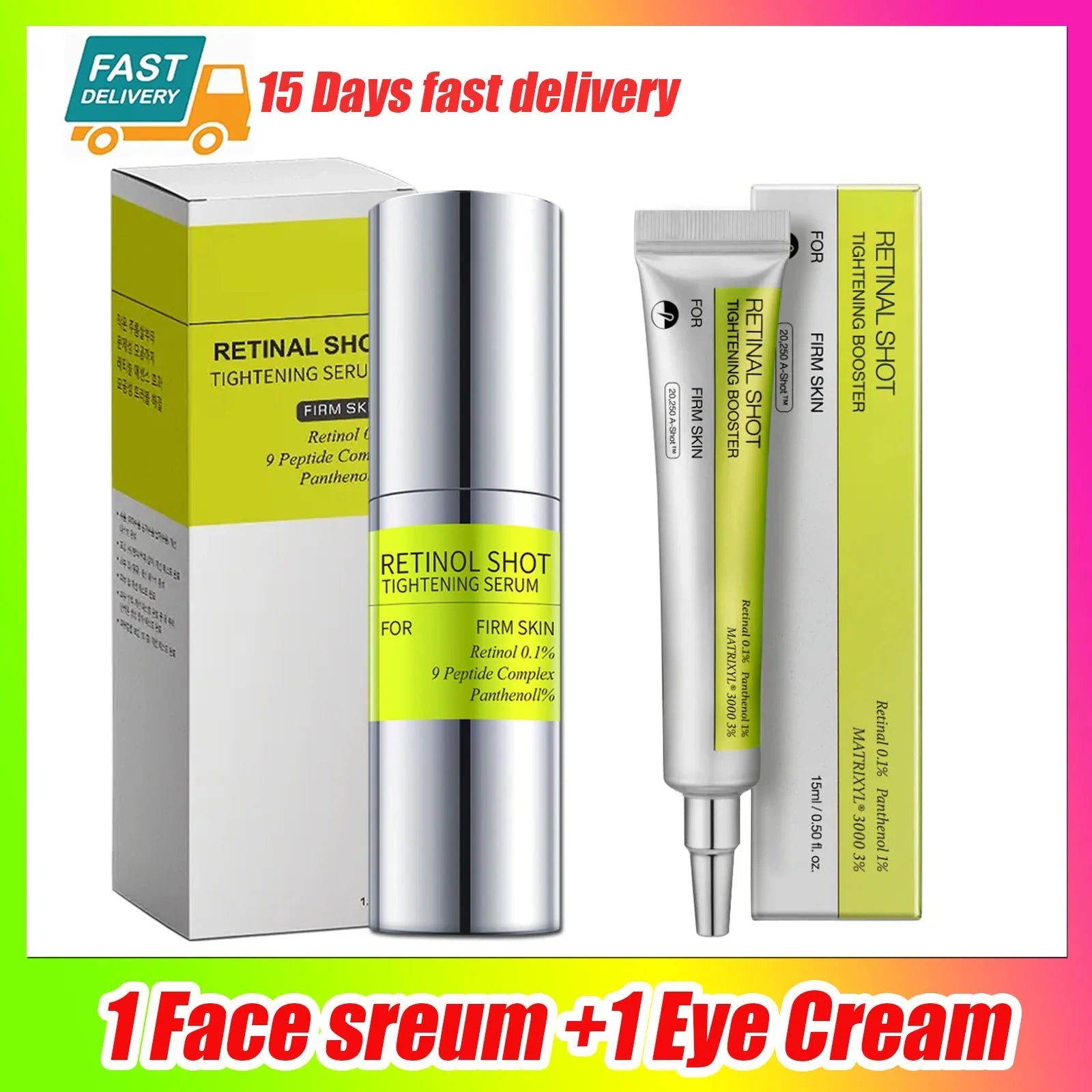 Retinal Shot Tightening Serum – Professional Anti-Aging & Skin Firming Formula for Youthful Glow